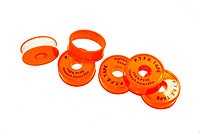 лента сантехническая "фум" для резьбовых соединений - вода 14мм (красн)