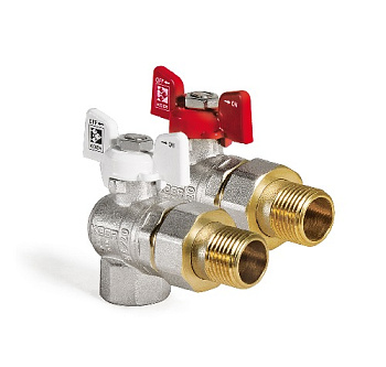 KOER KR.228 - 3/4" Кран с американкой угловой