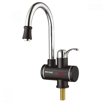 MIXXUS Electra 240-E Black водонагреватель 3 kW проточный, С ИНДИКАТОРОМ ТЕМП., на мойку