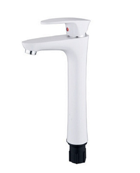 ATEX CEZAR-001 HIGH SET WHITE Смеситель для умывальника (с подводкой)