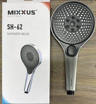 MIXXUS SH-62 Лейка для душа, 3 функции (Цвет хром)