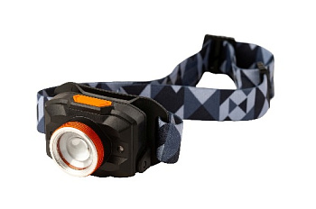 фонарь налобный аккумуляторный (450/150/10 Лм, LED SMD, 55*, 5 реж, 3-80ч, фокус. света) MAXPILER