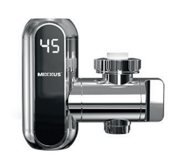 MIXXUS Electra 650-E CHROME Водонагр.3,3 kW проточн. С ИНДИК. ТЕМП., с креплением на излив