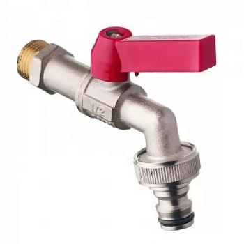 KOER KR.259 - 1/2" Кран полива с коннектором для быстрого подключения