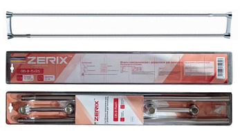 ZERIX CRS-D-75x125 Штанга телеск.с полотенцедержателем 75cm-125cm (нерж.сталь) (БЛИСТЕР)