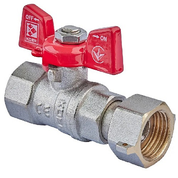 KOER KR.222 - кран шаровый 3/4" ГГБ с накидной гайкой