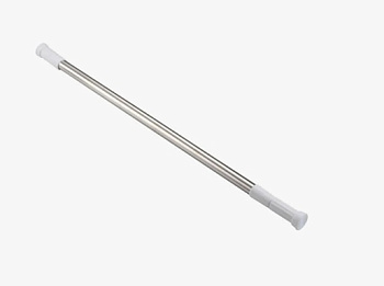 ZERIX CRS-140x260 Штанга телеск.прямая 140cm-260cm (нерж. сталь) (ПАКЕТ)