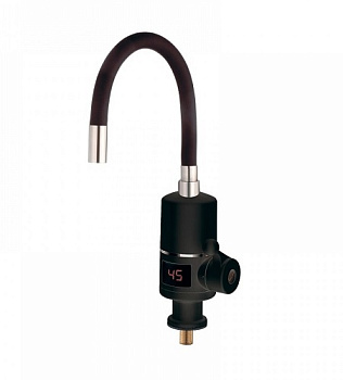 ZERIX ELW06-EF-B BLACK(ELW06-EF BLACK)Водонагр.3kW проточ.ИНД.ТЕМП.,СИЛ.изл,на мойку(черн)