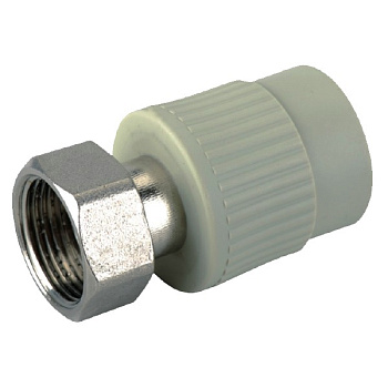 KOER PPR Муфта с накидной гайкой 25x1/2" gray